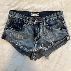 One Teaspoon Bandits Jean Shorts SZ 25